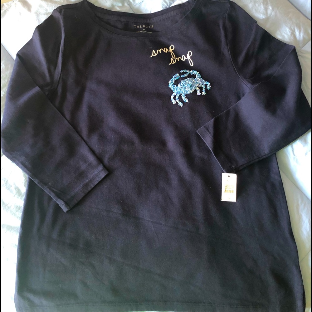 Talbots Crab T-Shirt NWT